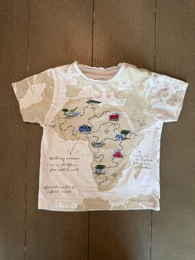 Mayoral Toddler Boys’ “African Safari” Short-Sleeve Cotton T-Shirt • Size 24M